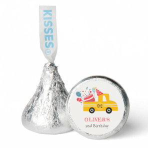 Cute Yellow Any Age Birthday Party Cake Truck Hershey®'s Kisses®