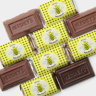 Cute Yellow Baby Bee Gender Neutral Baby Shower He Hershey's Miniatures