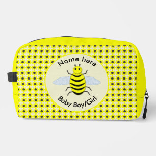 Cute Yellow Baby Bee Gender Neutral Custom Dopp Kit