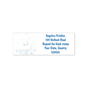 Cute yellow baby duckling cartoon illustration self-inking stamp