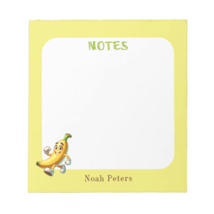 Cute Yellow Banana Notepad