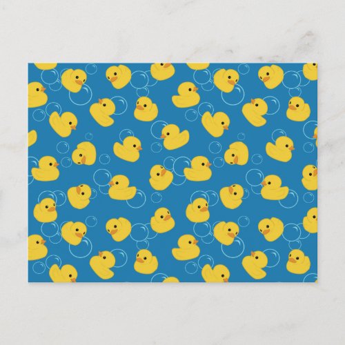 Cute Yellow Bath Duck Postcard