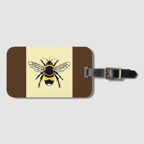 Cute Yellow  black BEE _ Conservation _ Ecology Luggage Tag