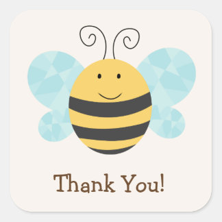 Bee Thank You Stickers | Zazzle