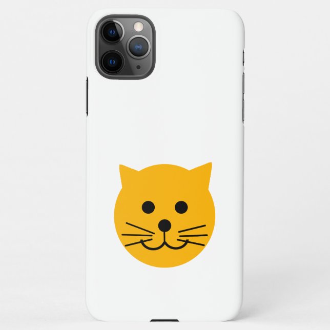 Cute yellow cat iPhone case (Back)