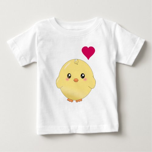 Cute yellow chick baby T_Shirt