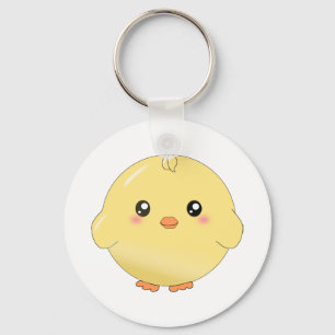 Cute yellow chick keychain
