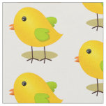 Cute Yellow Chick Pattern Fabric