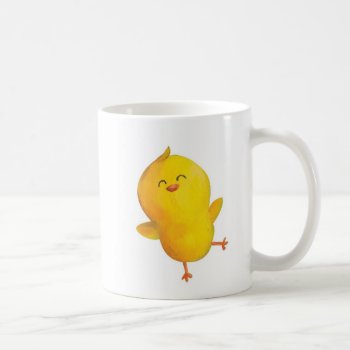 Cute Yellow Chicken Coffee Mug by colonelle at Zazzle