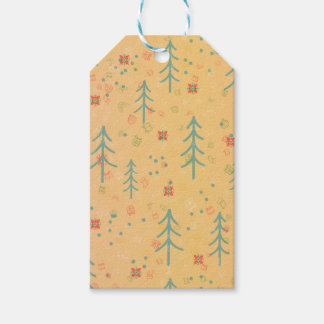 Cute Yellow Christmas Gift Tags