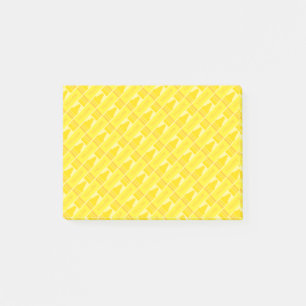 Cute Yellow Crayon Artsy Pattern Post-it Notes