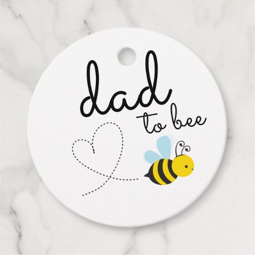Cute Yellow Dad To Bee Favor Tags