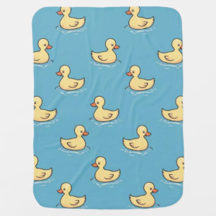 Cute Yellow Duck Baby Blanket