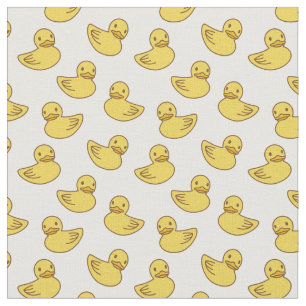 Cute Yellow Duck Baby Shower Ducky Pattern Fabric