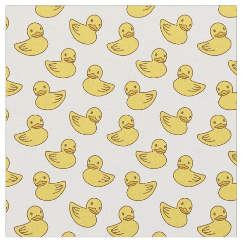 Cute Yellow Duck Baby Shower Ducky Pattern Fabric