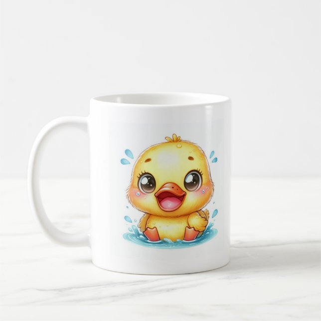 Cute yellow duck coffee mug (Left)
