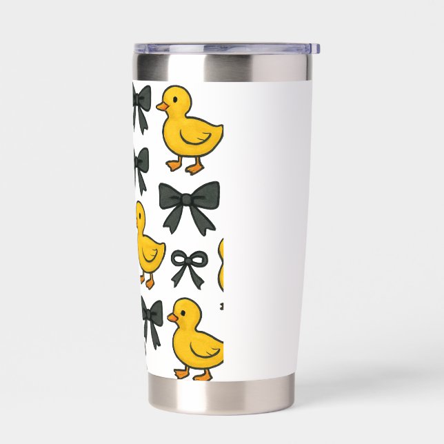 Cute Yellow Duck Insulated Tumbler (Left)