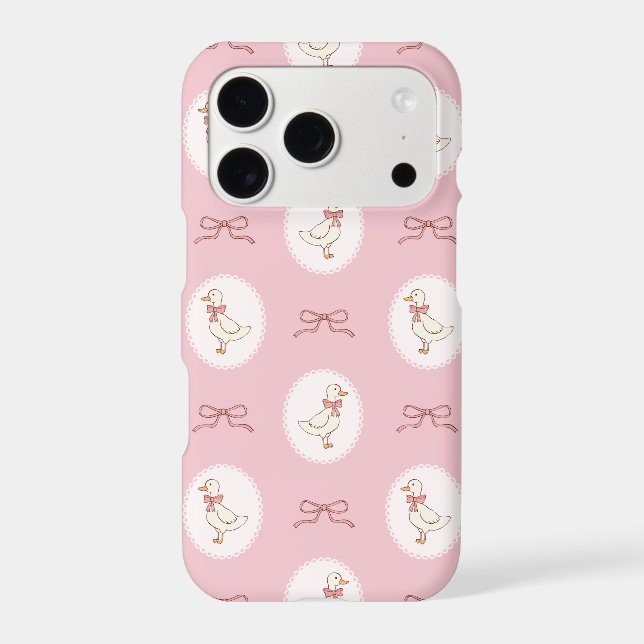 Cute yellow duck  iPhone case (Back)