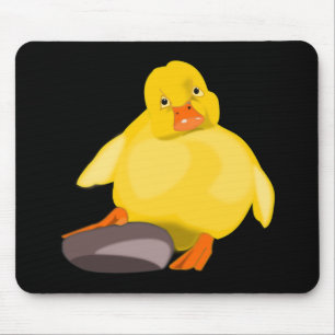 Cute Yellow Duck Mouse Pad