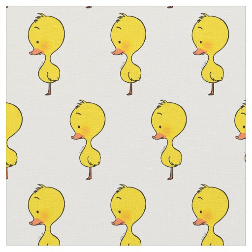 cute yellow duckling fabric