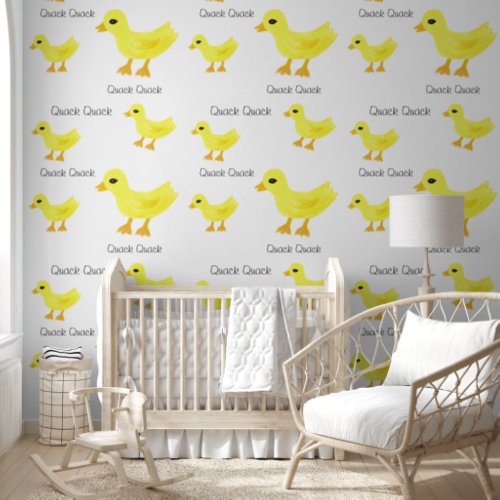 Cute Yellow Ducks Quack  Wallpaper