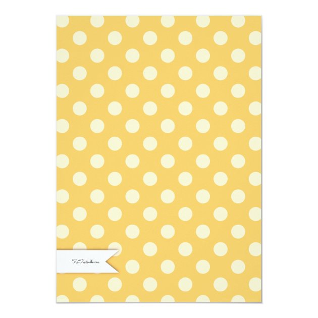 Cute Yellow Ducky Polkadot Baby Shower Tea Party Invitation