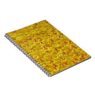 Cute Yellow Easter Chicks Bright Pattern Modern Notebook