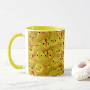 Cute Yellow Easter Toy Chicks Modern Pattern Mug
