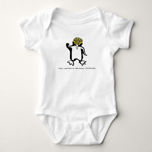 Cute Yellow_eyed PENGUIN _ Animal lover _ Baby Bodysuit