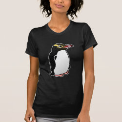 Yellow-eyed Penguin Women's American Apparel Fine Jersey Short Sleeve T-Shirt