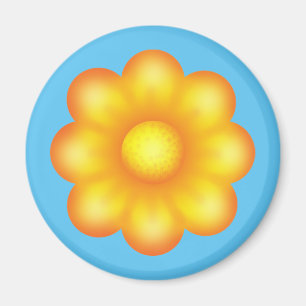Cute Yellow Flower Magnet