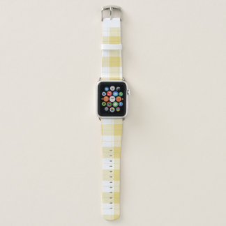 Cute Yellow Gingham Cottagecore Apple Watch Band