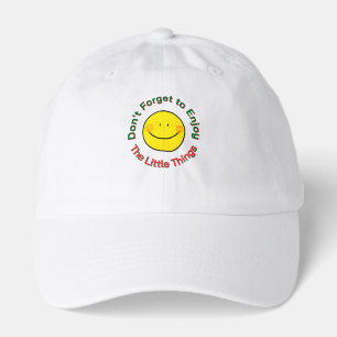 Cute Yellow Happy Face Enjoy Little Things Hat