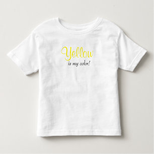 Cute Yellow Is My Color Toddler T-shirt