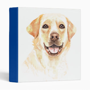 Cute Yellow Lab Puppy Dog Labrador Retriever 3 Ring Binder