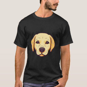 Cute Yellow Labrador Puppy Dog Face Yellow Lab Mom T-Shirt