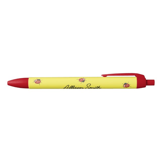 Cute yellow Ladybug Pen (Top)