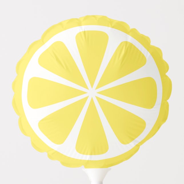 Cute Yellow Lemon Slice Balloon (Front)