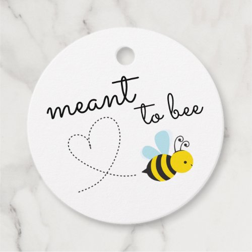 Cute Yellow Meant To Bee Favor Tags