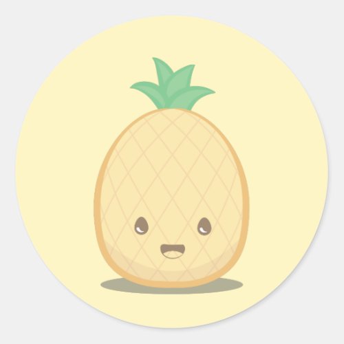 Cute Yellow Pineapple Sticker