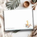 Cute Yellow Plane Giraffe Sky Stars Kids Birthday Note Card<br><div class="desc">A Fun Cute Boys Fly Over Airplane Giraffe Cloud Stars THEME BIRTHDAY Collection.- it's an Elegant Simple Minimal sketchy watercolor Illustration of airplane with a cute Giraffe pilot flying in the air surrounded with cloud and stars, perfect for your little ones birthday party. It’s very easy to customize, with your...</div>