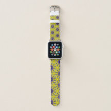 Cute Yellow Purple Kaleidoscope Geometric Pattern