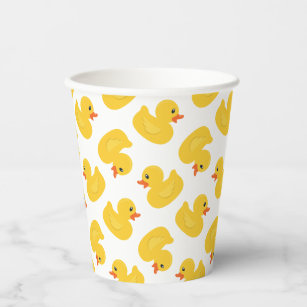 Cute Yellow Rubber Duck Paper Cups