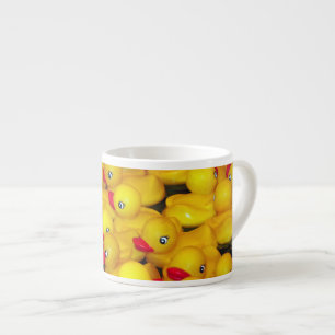 Cute yellow rubber duckies pattern espresso cup
