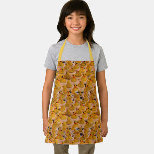 Cute Yellow Rubber Ducks Animal Pattern Apron