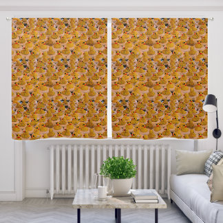 Cute Yellow Rubber Ducks Pattern Blackout Curtains