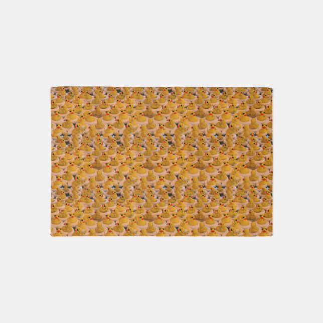 Cute Yellow Rubber Ducks Pattern  Rug (Front)