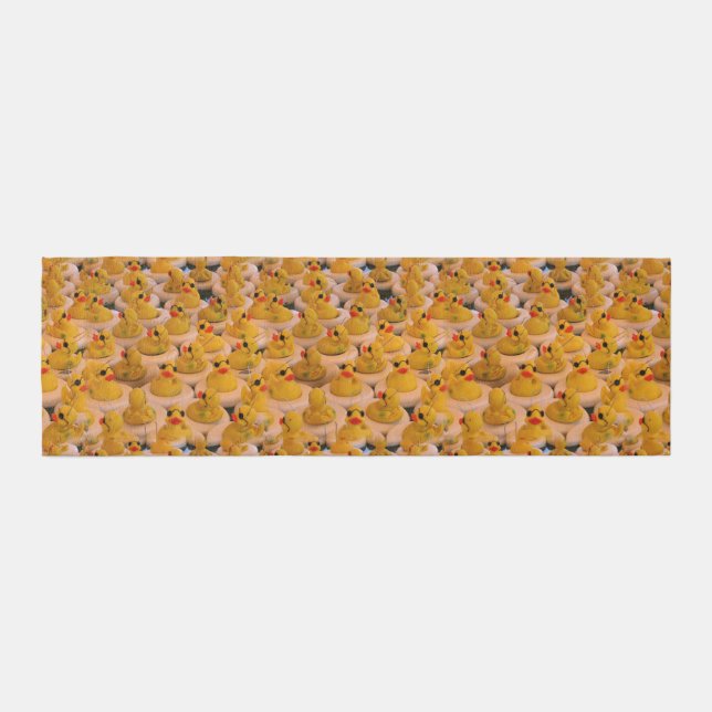 Cute Yellow Rubber Ducks Pattern  Runner (Front)