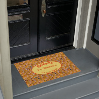 Cute Yellow Rubber Ducks Personalized Doormat