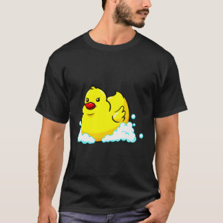 Cute Yellow Rubber Ducky Gift Funny Duck Surfing I T-Shirt